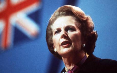 Margaret Thatcher Photo with Union Flag